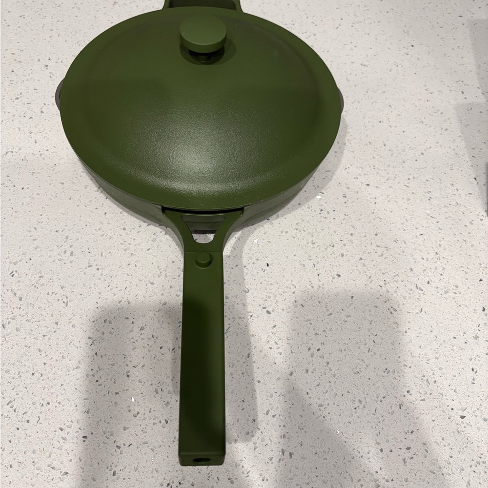 Our Place 10.5 Olive Green Nonstick Covered Frypan with Handle